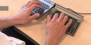 you need to use a split keyboard
